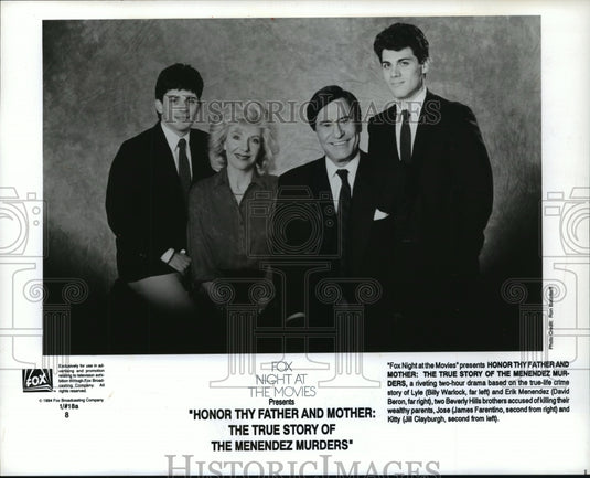 1994, James Farentino in Honor Thy Father and Mother, on Fox. - Historic Images