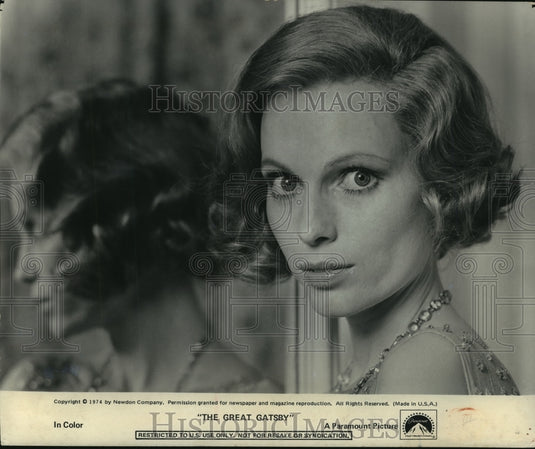 1974 Press Photo Actress Mia Farrow in David Merrick's "The Great Gatsby" - Historic Images