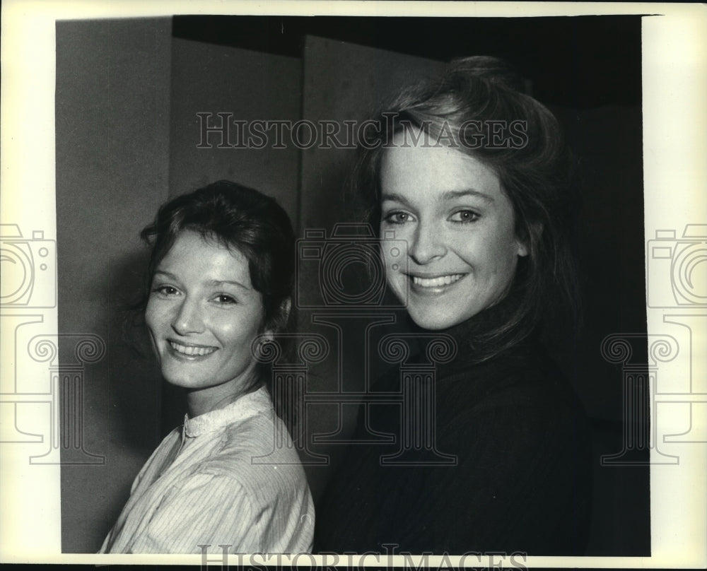 1980 Press Photo Jill Eikenberry, Beth Austin for &quot;Onward Victoria&quot; Musical - Historic Images