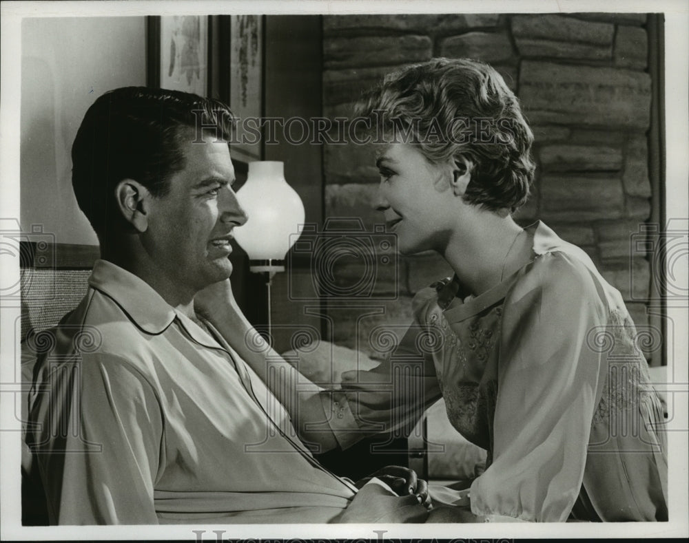 1967, Actor Richard Egan, Dorothy McGuire in &quot;A Summer Place&quot; Movie - Historic Images