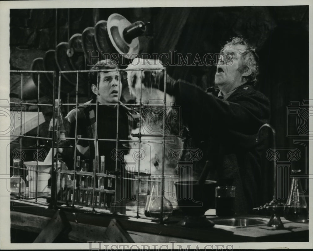 1979, Actor Jack Elam, Jeffrey Kramer in "Struck by Lightning" CBS TV - Historic Images
