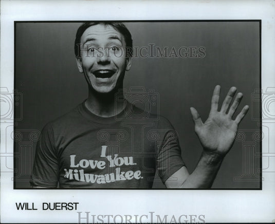 1980, Comedian Will Duerst - mjp11773 - Historic Images