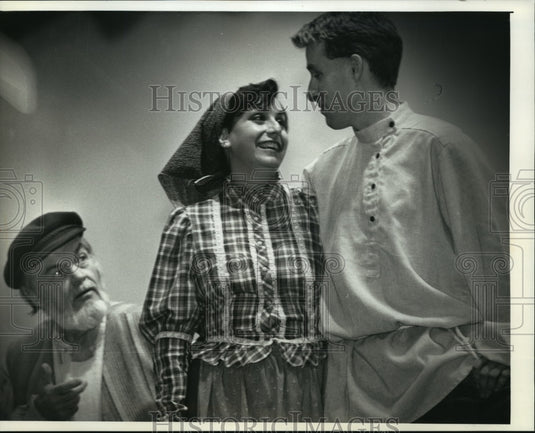 1991 Press Photo Falls Patio Players Rehearsal of "Fiddler on the Roof" - Historic Images