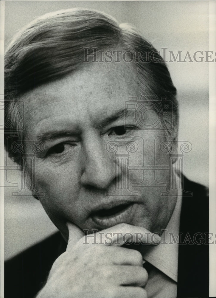 1973 Press Photo Douglas Edwards, Veteran CBS News Broadcaster - mjp11854-Historic Images