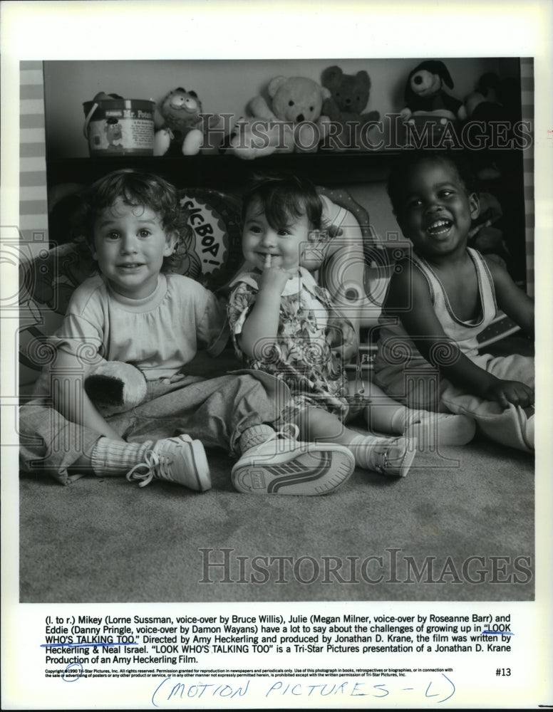 1990 Press Photo Scene from &quot;Look Who&#39;s Talking Too&quot; Movie by Amy Heckerling - Historic Images