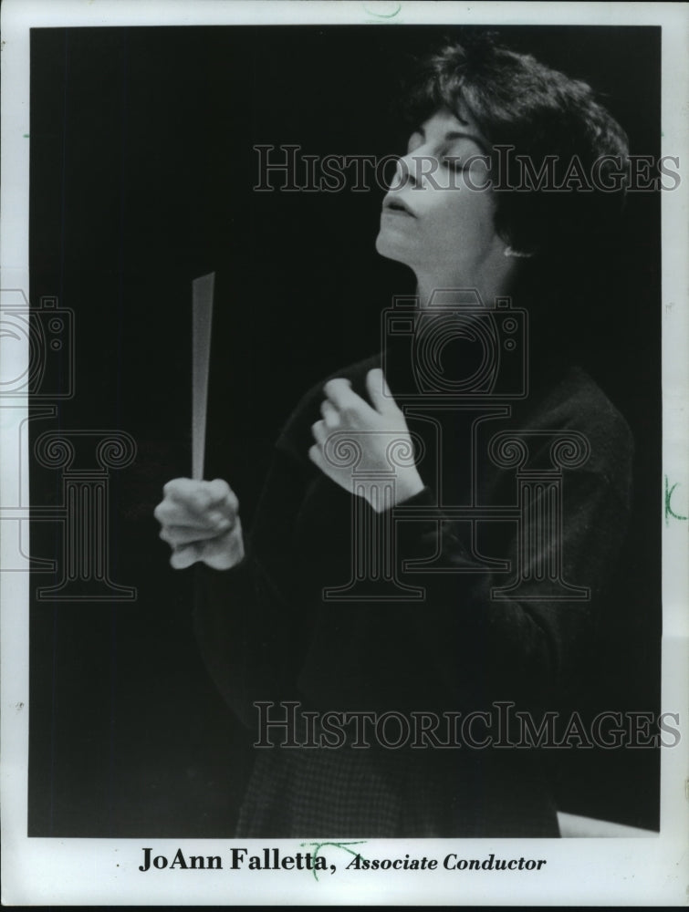 1986 Press Photo JoAnn Falletta, Associate Conductor Milwaukee Symphony-Historic Images