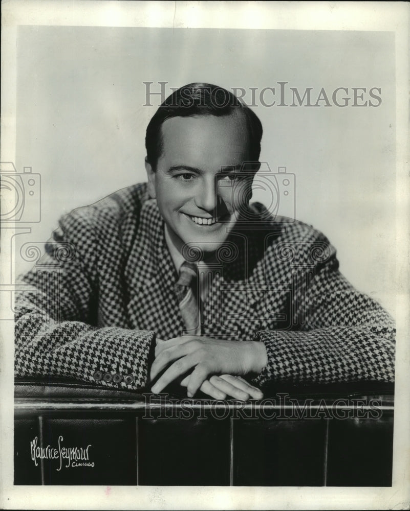 1941, Actor Maurice Evans for Milwaukee English Speaking Union - Historic Images