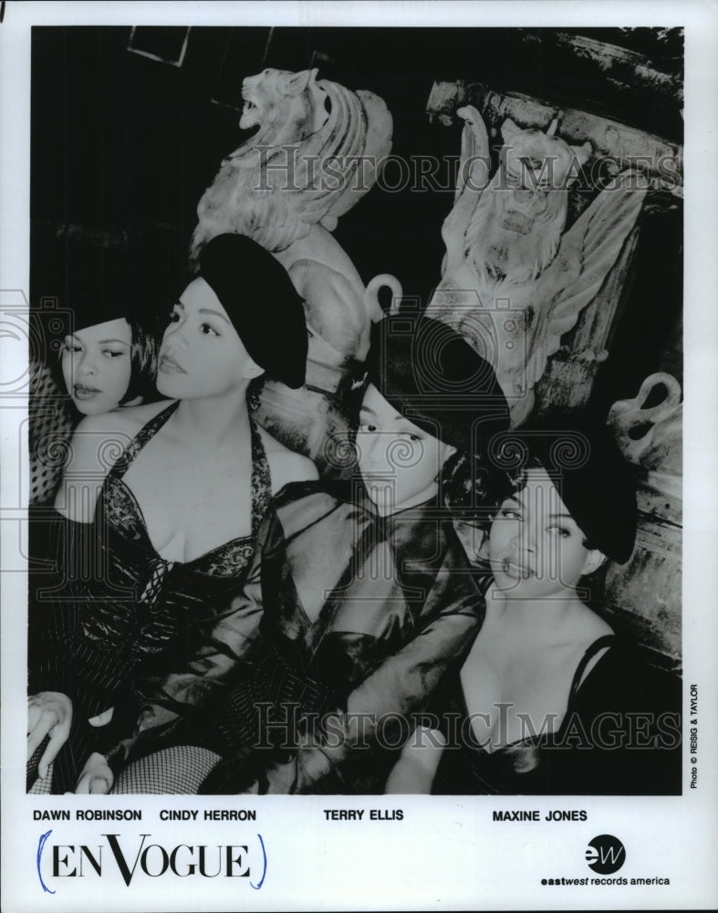 1992 Press Photo "En Vogue" Dawn Robinson, Cindy Herron, Terry Ellis, etc - Historic Images