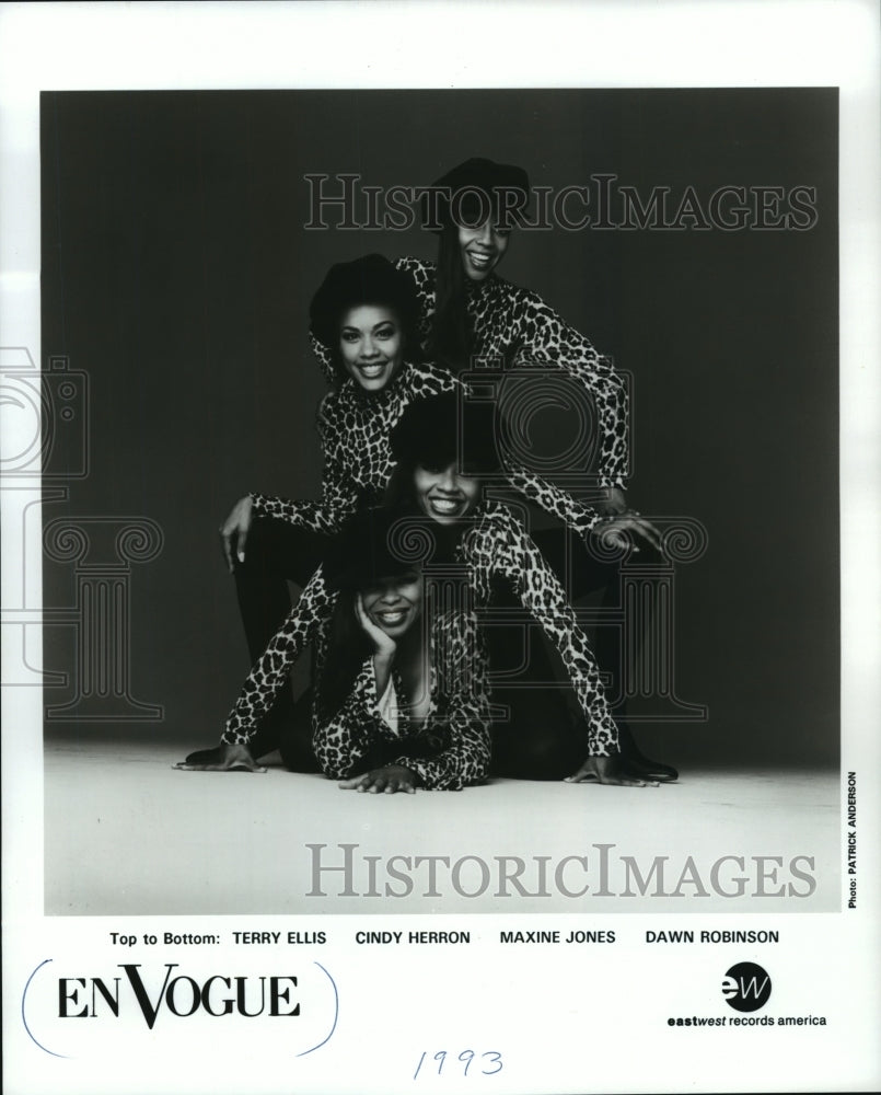 1993 Press Photo &quot;En Vogue&quot; Dawn Robinson, Cindy Herron, Terry Ellis, etc - Historic Images