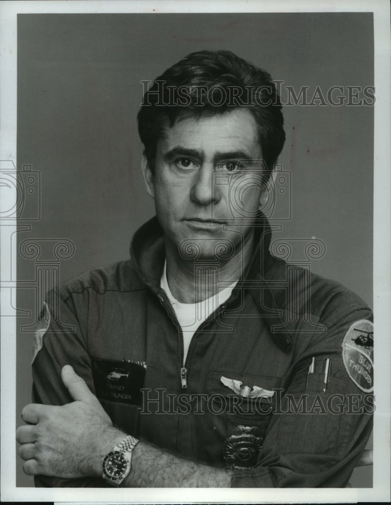 1984 Press Photo Actor James Farentino as Frank Chaney for &quot;Blue Thunder&quot; - Historic Images