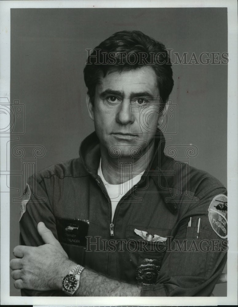 1984 Press Photo Actor James Farentino as Frank Chaney for "Blue Thunder" - Historic Images