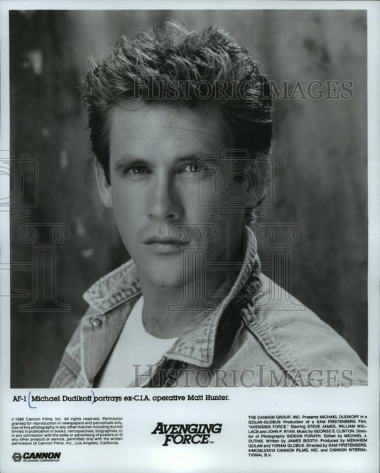 1986 Actor Michael Dudikoff for "Avenging Force" Movie - Historic Images