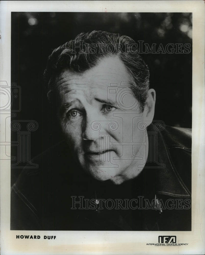 1977 Press Photo Actor Howard Duff for Arthur Miller's "The Price" Theatre East - Historic Images