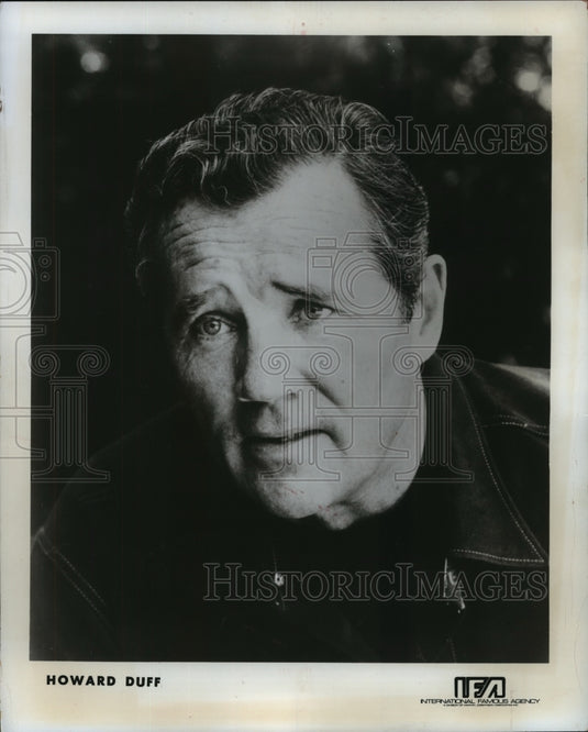 1977 Press Photo Actor Howard Duff for Arthur Miller's "The Price" Theatre East - Historic Images