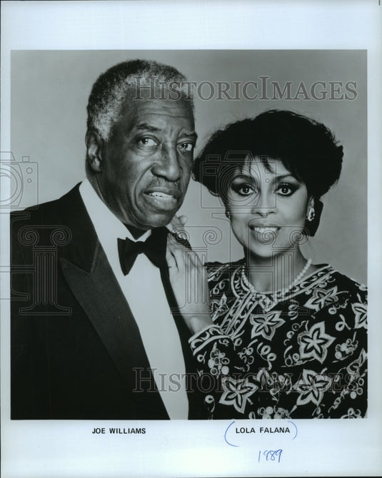 1989 Press Photo Joe Williams, Lola Falana - mjp12171 - Historic Images