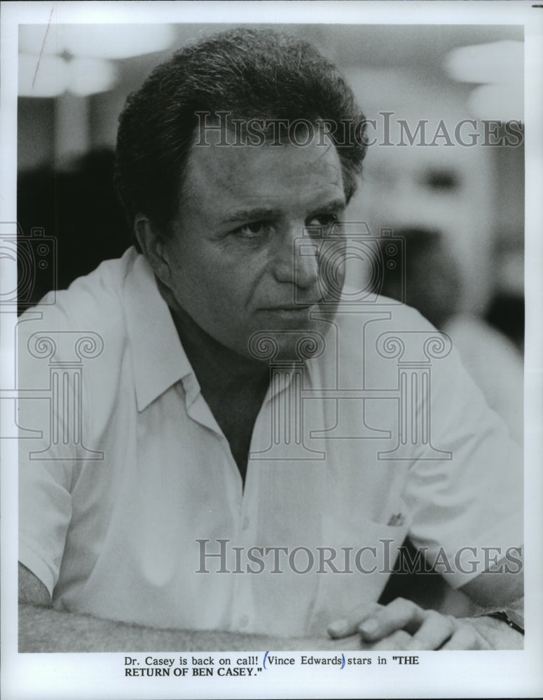 1988, Vince Edwards in "The Return of Ben Casey" - mjp12382 - Historic Images