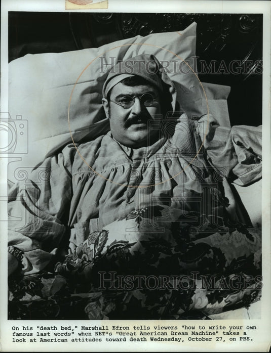 1971, Marshal Efron of "Great American Dream Machine" - mjp12387 - Historic Images