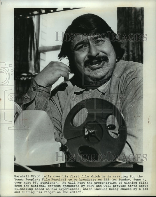 1975, Marshal Efron hosts "Young People's Film Festival" on PBS - Historic Images