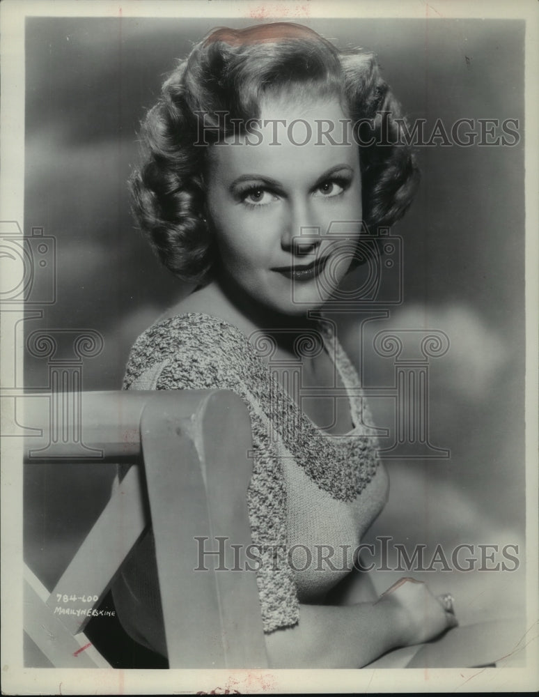 1955 Press Photo Actress Marilyn Erskine for &quot;So Evil My Love&quot; - mjp12495-Historic Images
