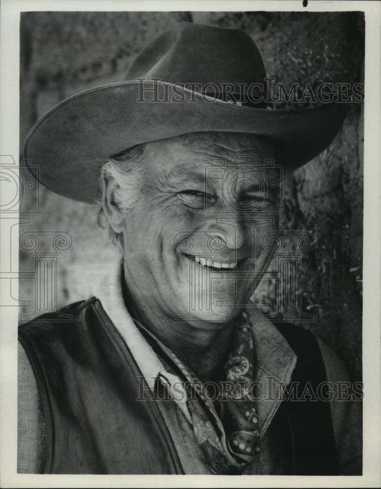 1968 Press Photo Leif Erickson stars in High Chaparral, on NBC. - mjp12519 - Historic Images