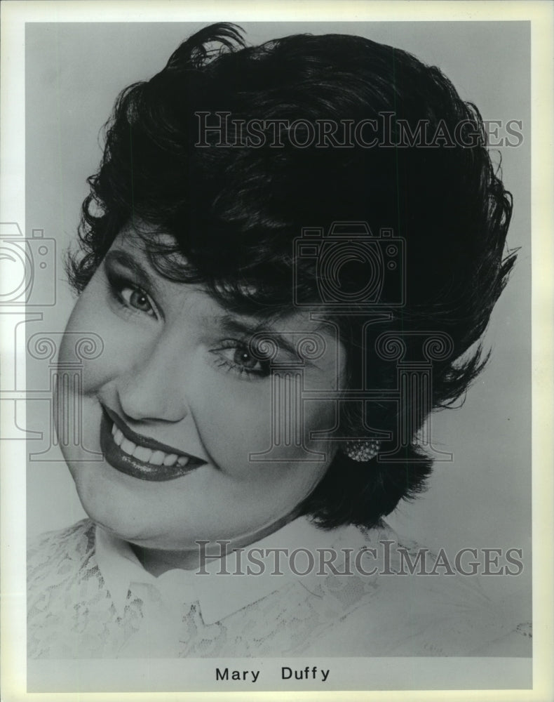 1983 Press Photo Mary Duffy, President of Big Beauties Modeling Agency, New York - Historic Images