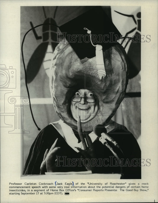 1980 Press Photo Jack Eagle on Consumer Reports Presents: The Good Buy Show. - Historic Images