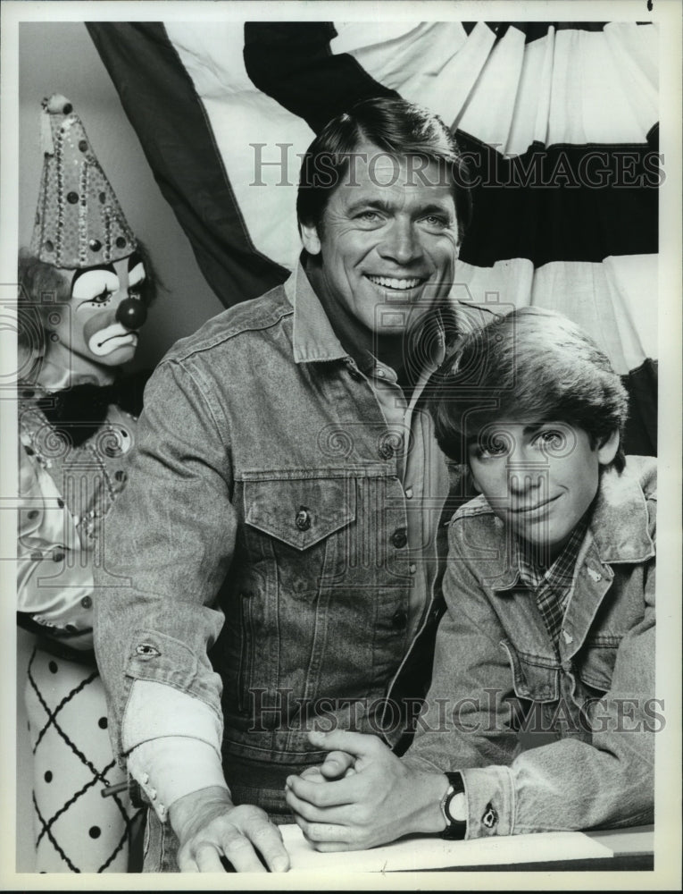 1983, Chad Everett and Timothy Gibbs star on The Rousters, on NBC. - Historic Images