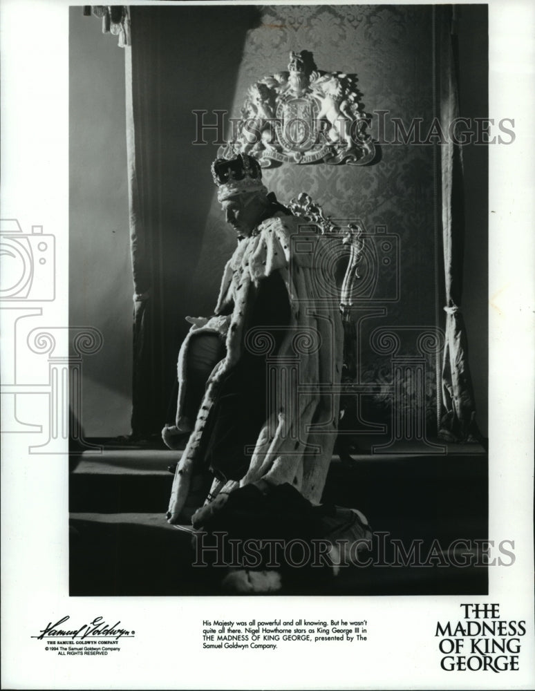 1994 Press Photo Nigel Hawtorne stars in The Madness of King George. - mjp12822 - Historic Images