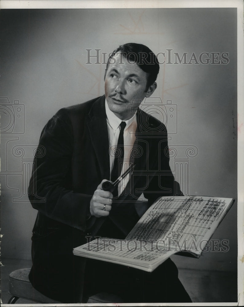 1965 Press Photo John Downey, University of Wisconsin-Milwaukee composer.-Historic Images