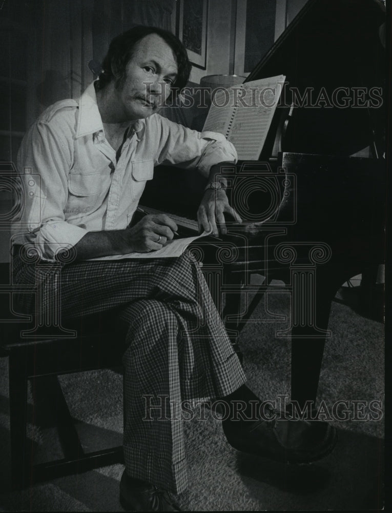 1978 Press Photo Milwaukee Composer John Downey - mjp12850 - Historic Images