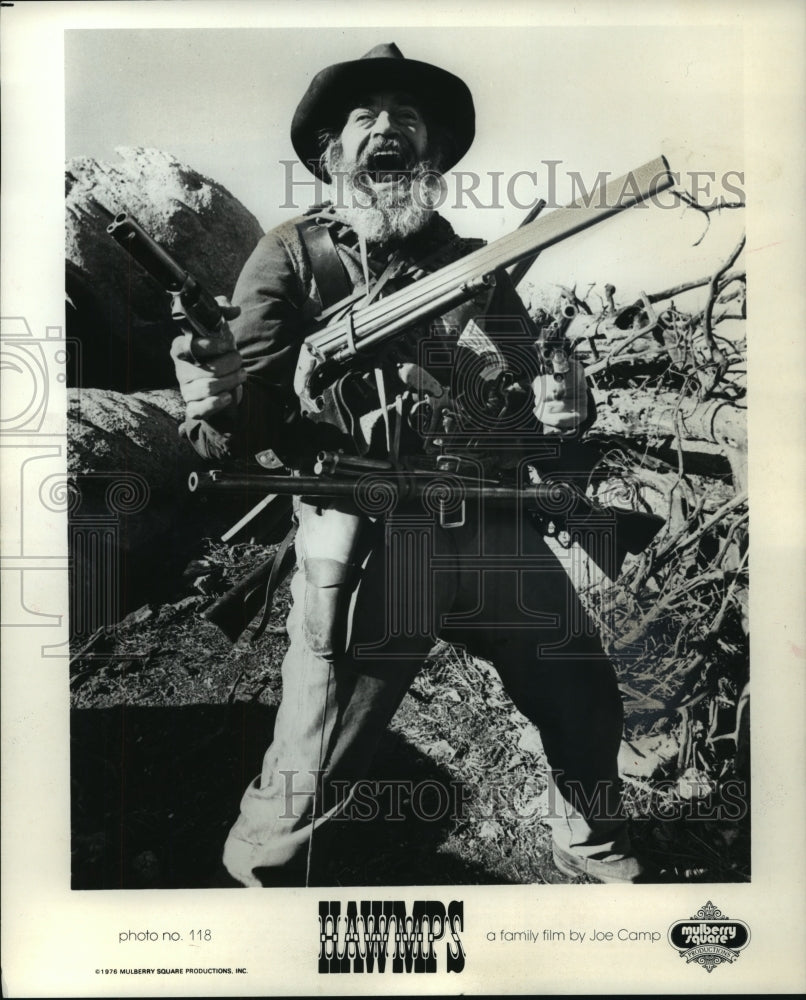 1976 Press Photo Jack Elam in a scene from Hawmps. - mjp12924 - Historic Images