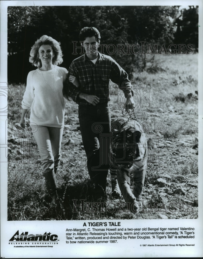 1987 Press Photo Ann-Margret and C. Thomas Howell star in A Tiger's Tale.-Historic Images
