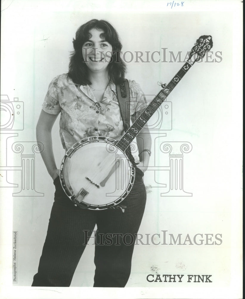 1986 Press Photo Banjoist Cathy Fink - mjp13000 - Historic Images