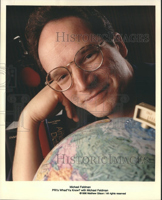 1996, Radio Personality Michael Feldman In PRI's Whad'Ya Know? - Historic Images