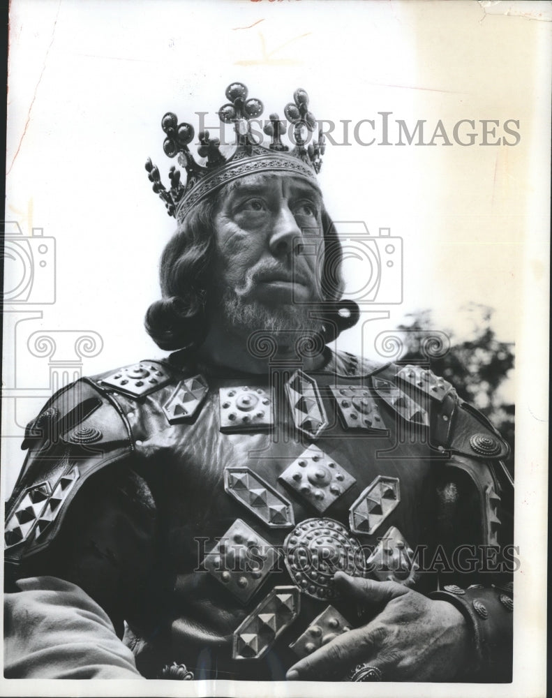 1968 Press Photo French Comedian Fernandel for &quot;Good King Dagobert&quot; Movie - Historic Images