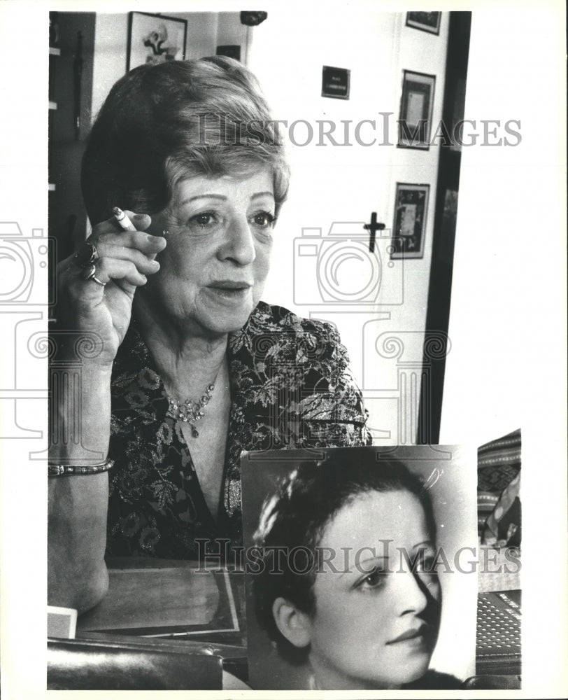 1980, Fania Fenelon Talking to Reporter in Paris Apartment - Historic Images