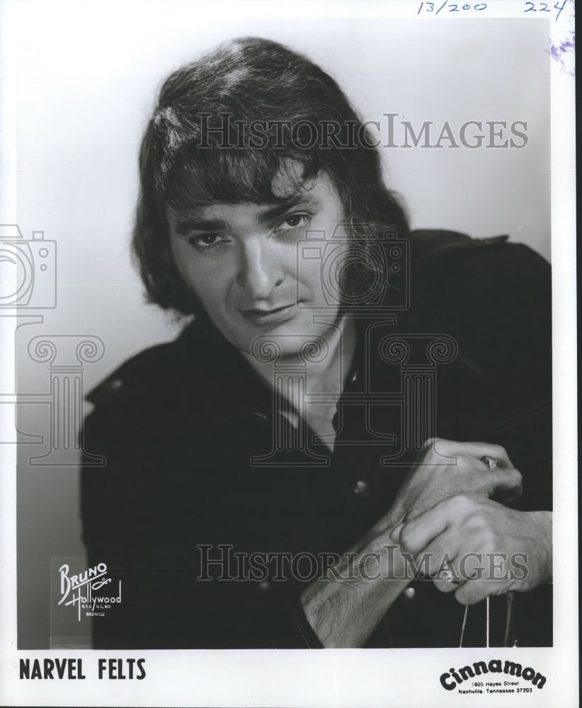 Press Photo Singer Narvel Felts - mjp13071 - Historic Images