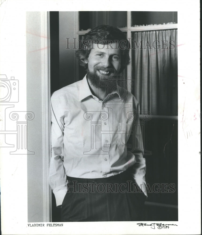 1987 Press Photo Pianist Vladimir Feltsman - mjp13075 - Historic Images