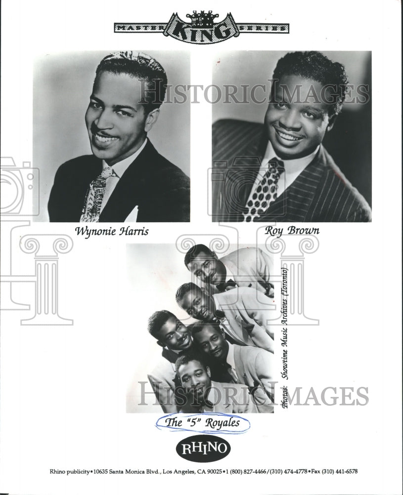 1994 Press Photo The &quot;5&quot; Royales Music Group - Historic Images