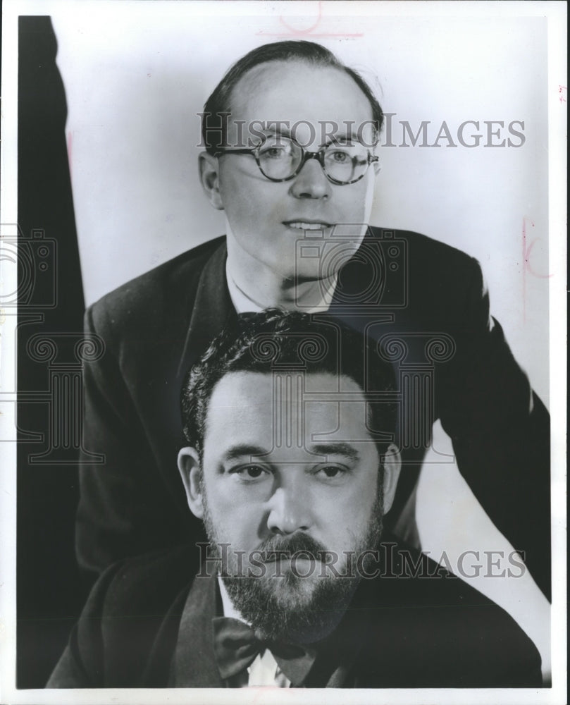 1967, Donald Swann, Michael Flanders of &quot;At the Drop of a Hat&quot; - Historic Images