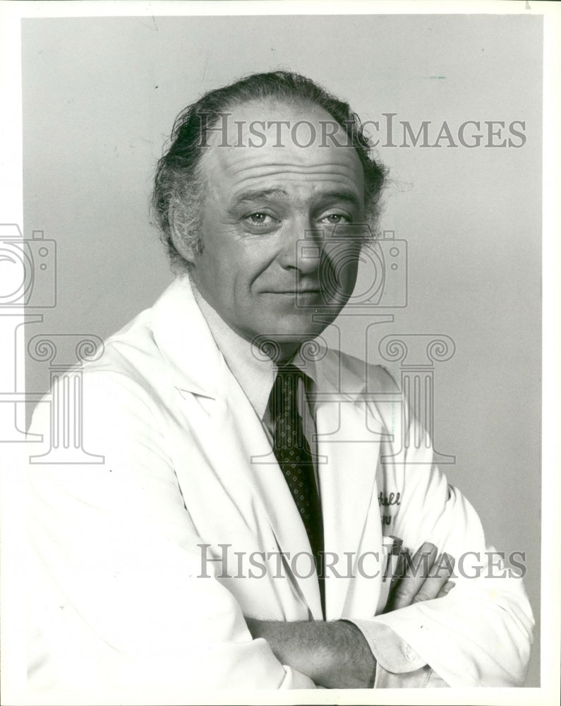 1982 Press Photo Ed Flanders as Dr. Donald Westphall on &quot;St. Elsewhere&quot; NBC TV-Historic Images