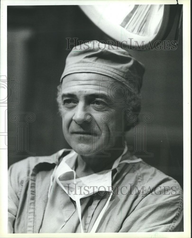 1985, Actor Ed Flanders as Dr. Westphall on &quot;St. Elsewhere&quot; NBC TV - Historic Images