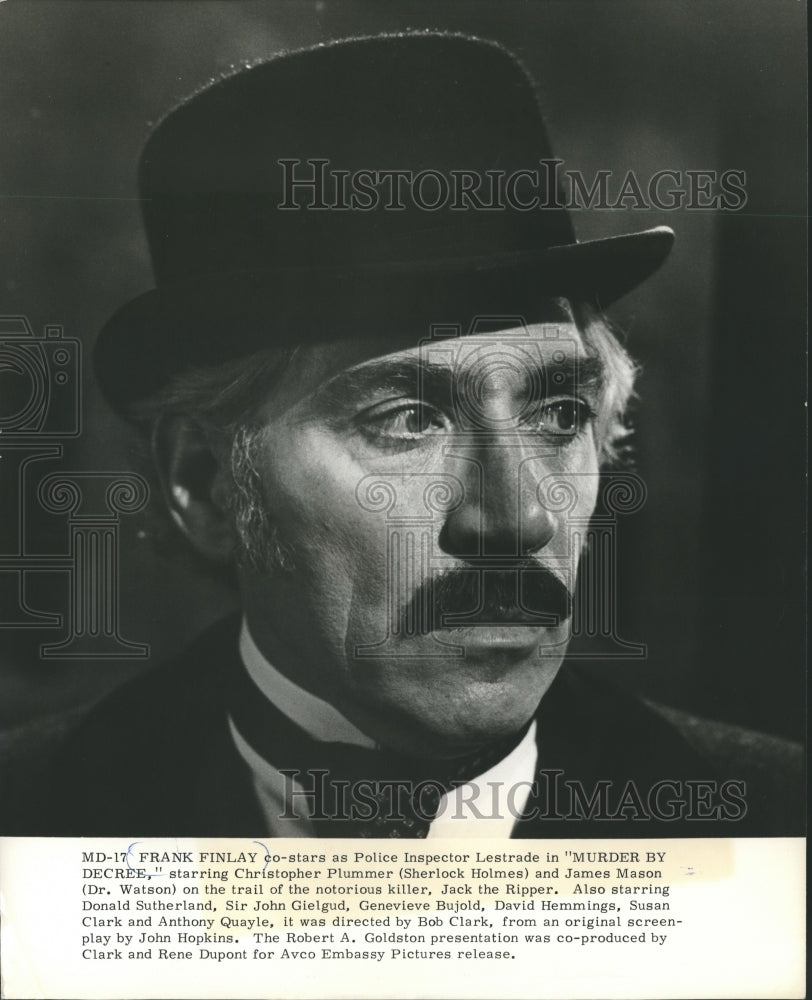 1979, Actor Frank Finlay, co-star in &quot;Murder By Decree&quot; - mjp13440 - Historic Images