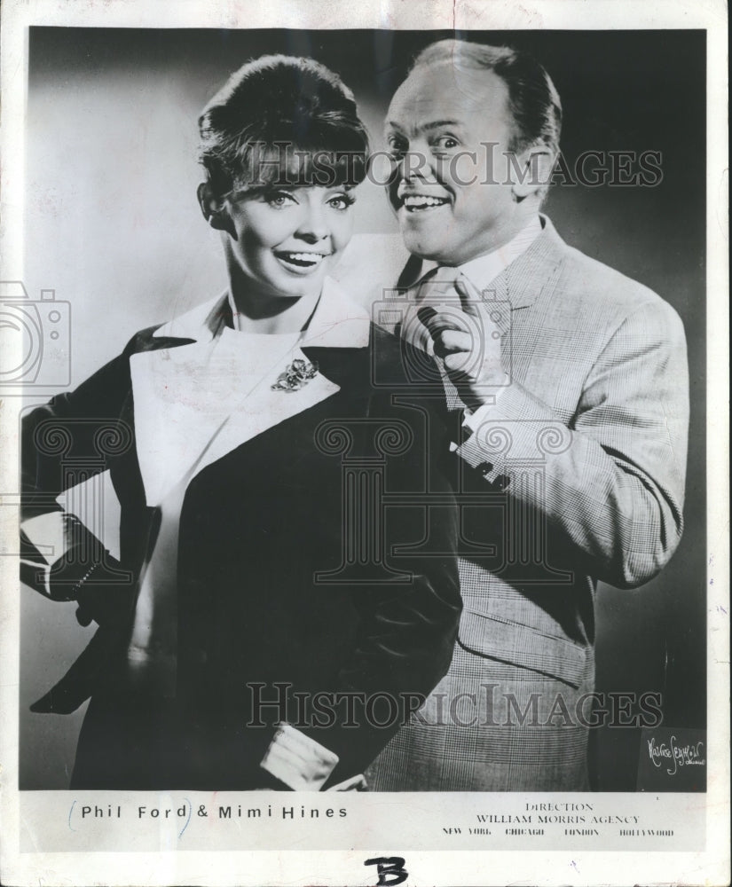 1965, Comedian couple Phil Ford and Mimi Hines - mjp13457 - Historic Images