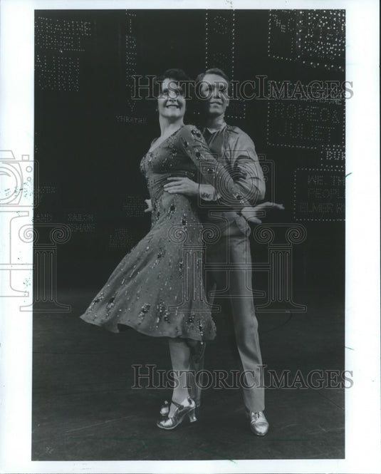 1965, Cathy Wydner and Jim Walton in scene from "42nd Street." - Historic Images