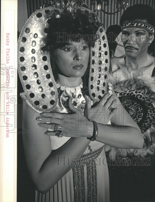 1984 Press Photo Kathy Fialho and Willie Anderson, Florentine Opera Club Ball - Historic Images
