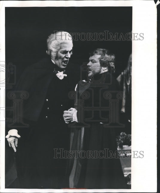 1973, Morley Meredith and James Steth in Florentine Opera, "Tosca" - Historic Images