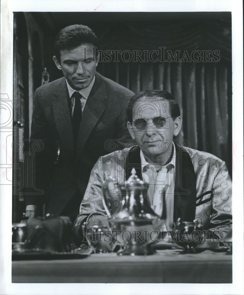1967, Tony Franciosa and Jack Klugman in Universal City California. - Historic Images