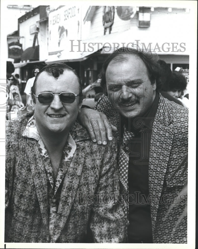 1987 Press Photo Peter Jurasik and Dennis Franz star in &quot;Beverly Hills Buntz&quot; - Historic Images