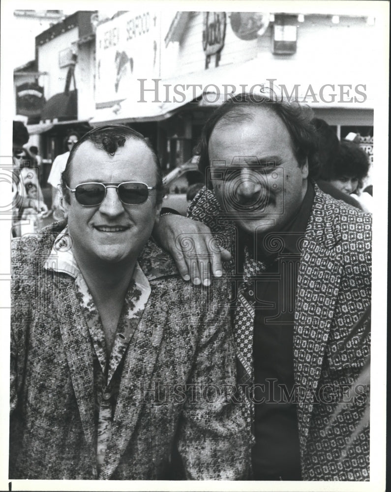 1987 Press Photo Peter Jurasik and Dennis Franz star in "Beverly Hills Buntz" - Historic Images